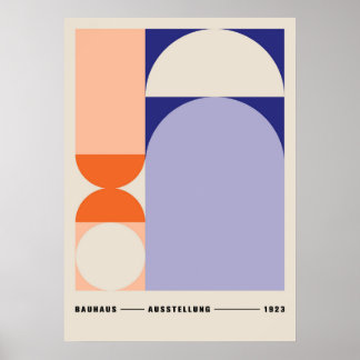 Poster bauhaus, bauhaus design, design moderna, geométric