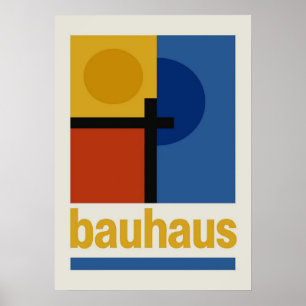 Poster bauhaus, bauhaus design, design moderna, geométric