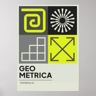 Poster bauhaus, bauhaus design, design moderna, geométric