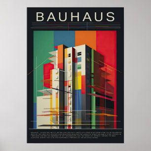 Poster bauhaus, bauhaus design, design moderna, geométric
