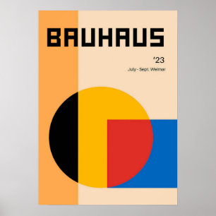 Poster bauhaus, bauhaus design, design moderna, geométric