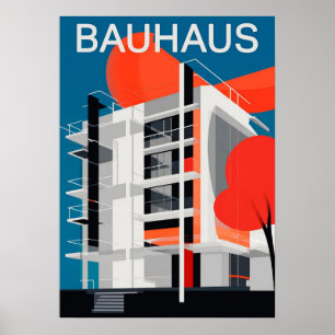 Poster bauhaus, bauhaus design, design moderna, geométric
