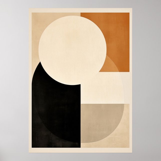 Poster bauhaus, modernista, mínimo, geométrico, abstrato, (Frente)