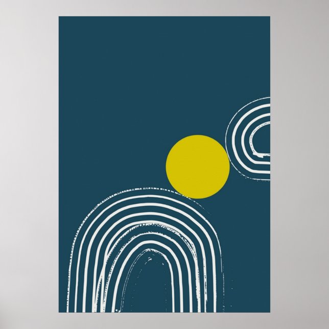 Poster bauhaus, modernista, mínimo, geométrico, abstrato, (Frente)