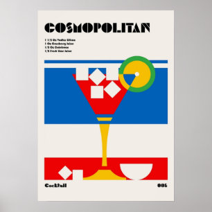 Poster bauhaus, modernista, mínimo, geométrico, abstrato,
