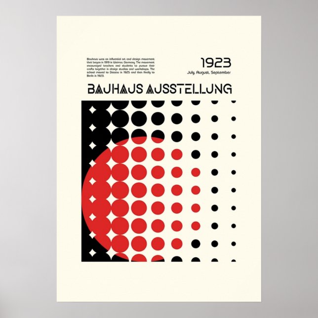 Poster bauhaus, modernista, mínimo, geométrico, abstrato, (Frente)