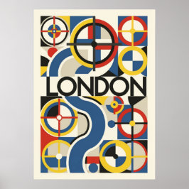 Poster bauhaus, modernista, mínimo, geométrico, abstrato,