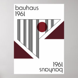 Poster bauhaus, modernista, mínimo, geométrico, abstrato,
