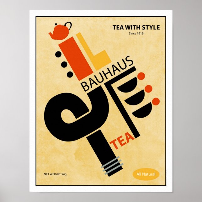 Poster Bauhaus Tea (Frente)