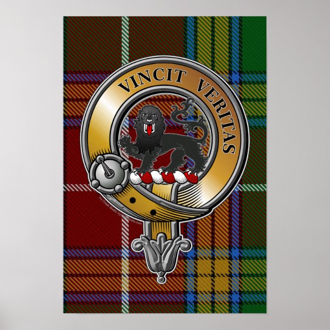 Poster Baxter Tartan & Crachá (Frente)