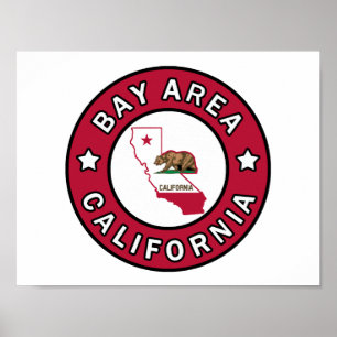 Póster Bay Area California