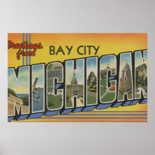 Póster Bay City, Michigan - grandes cenas da letra