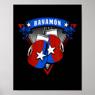 Poster Bayamon Puerto Rico Boxando Luva A Porto Rico Cam