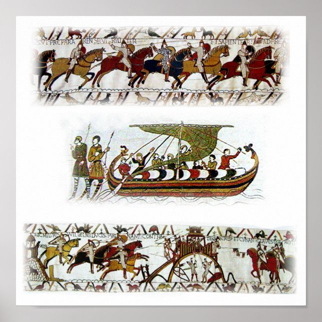 Poster Bayeau Tapeçaria 11 século (Frente)