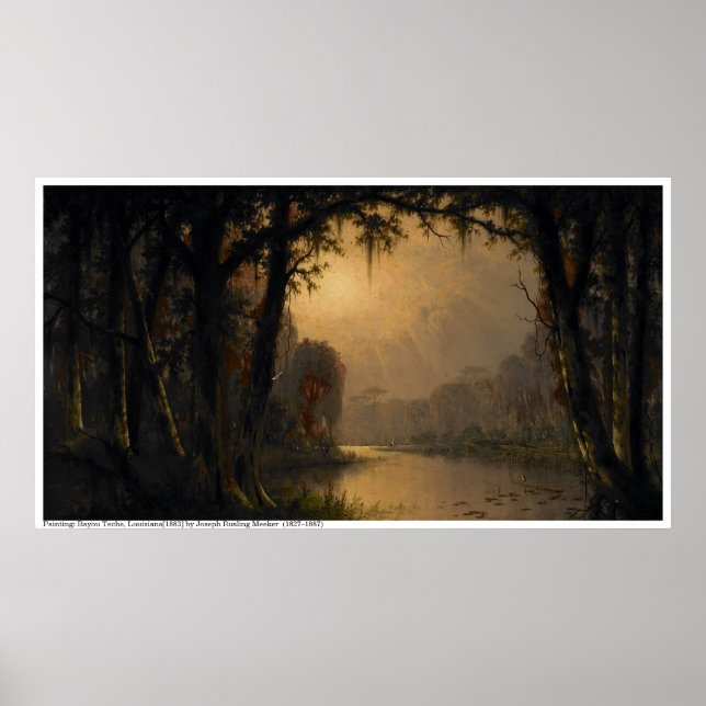 Poster Bayou Teche, Louisiana[1883] (Frente)