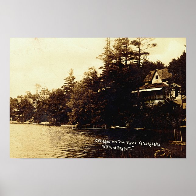 Póster Bayport Michigan Lake Fenton (Frente)