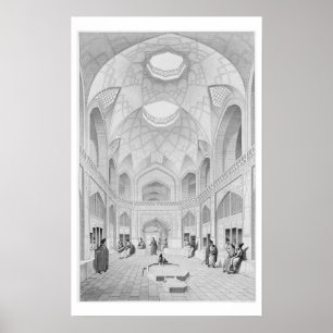 Póster Bazar de Adji Seid Hussein, em Kashan, 'da viagem