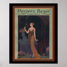 Bazar de Harper - Barbier 1914 Cobrir Deco 16 x 20