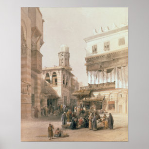 Póster Bazar dos Coppersmiths, o Cairo, de "Egipto e