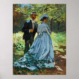 Poster Bazille e Camille por Claude Monet