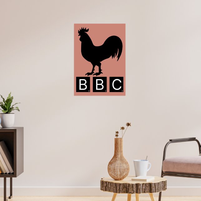 Poster BBC - Grande Cockerel Preto (Sala de Estar 3)