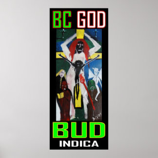 PÓSTER BC GOD BUD INDICA