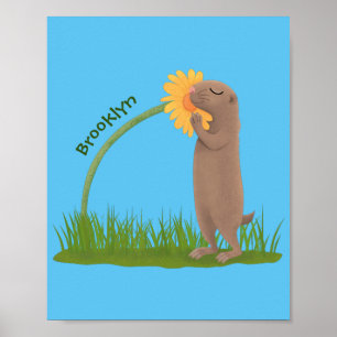 Poster BD de cãozinho da pradaria