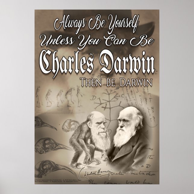 Poster Be Charles Darwin (Frente)