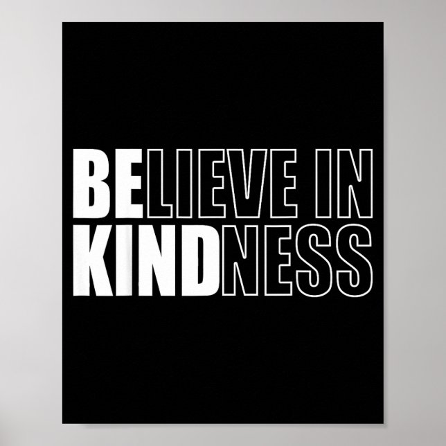Poster Be Kind Insrational Kindness Motivational Quote Si (Frente)