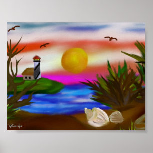 Póster Beach Bay Escape