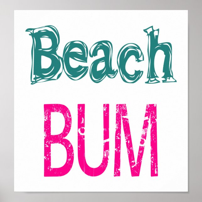 Póster Beach Bum (Frente)