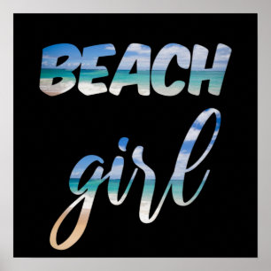Poster Beach Girl