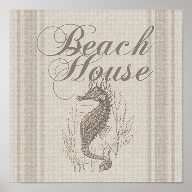 Póster Beach House Seacavalo Seashore (Frente)