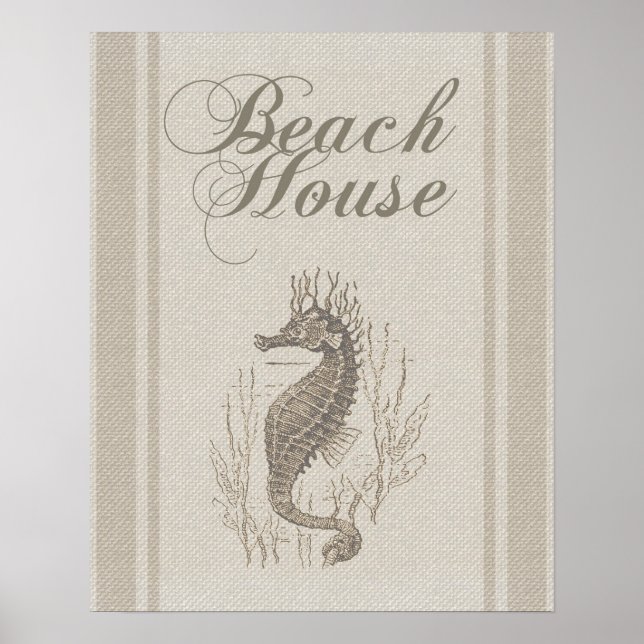 Poster Beach House Seacavalo Seashore (Frente)