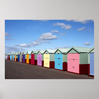Póster Beach Huts