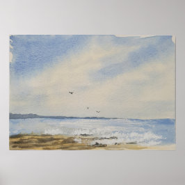 Poster Beach Painting 