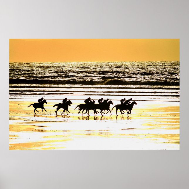 Póster Beach Racing Kerry Irlanda (Frente)