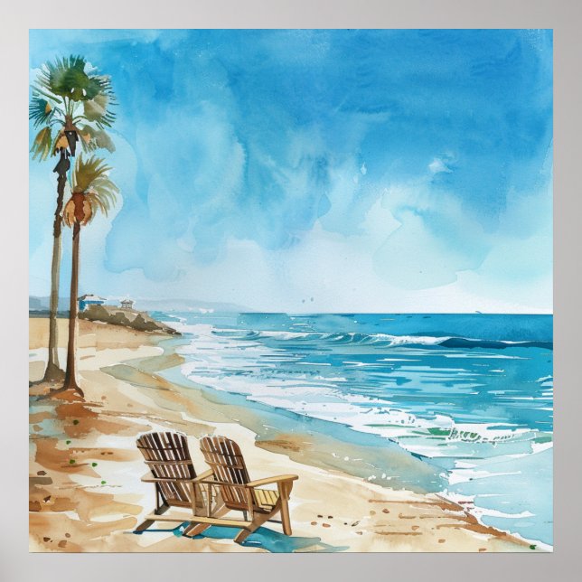 Poster Beach Scene (Frente)