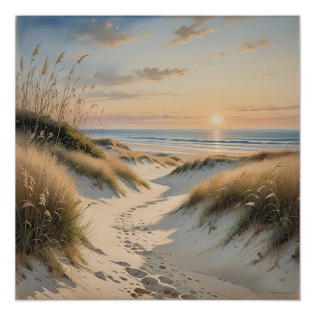 Póster beach wall art poster (Frente)