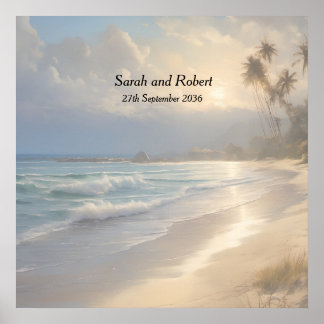 Poster Beach Wedding