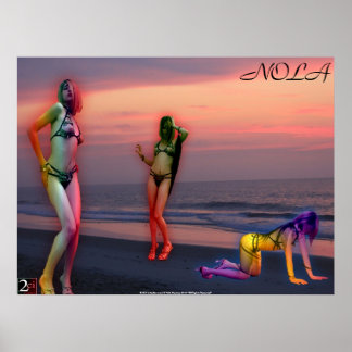 Póster Beached Nola