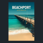 Poster Beachport Austrália Viagem Art Vintage<br><div class="desc">Design de viagem do vetor retrorreflector de Beachport. Beachport,  Austrália,  é uma charmosa cidade costeira na costa de Limestone,  no sul da Austrália,  conhecida por suas praias atordoantes,  jato longo e cenas unidades costeiras.</div>