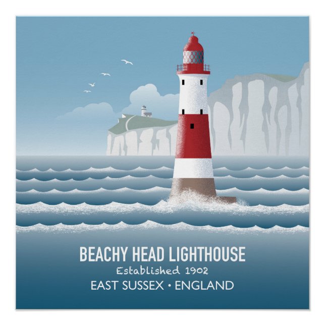 Póster Beachy Head Lighthouse (Frente)