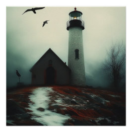 Póster "Beacon da Solidão em Mist"