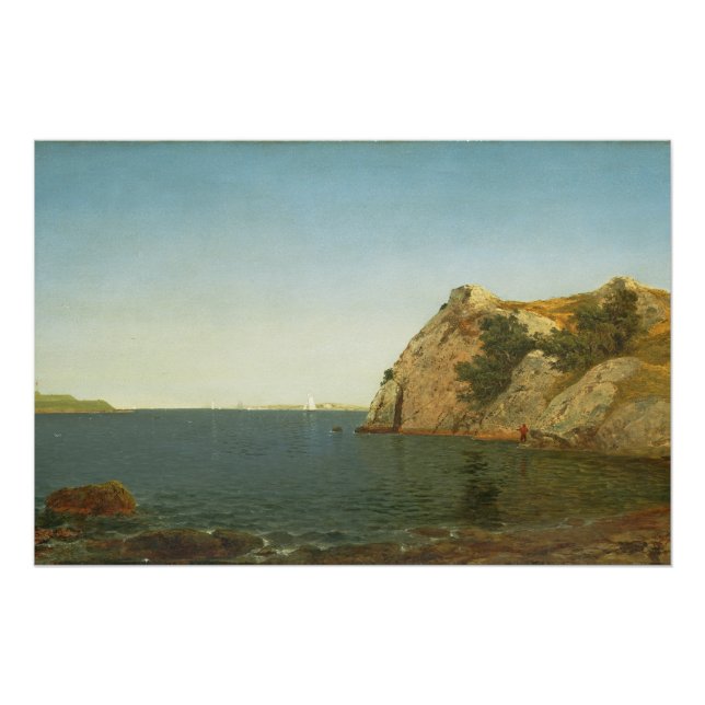 Póster Beacon Rock, Porto de Newport, 1857 (Frente)