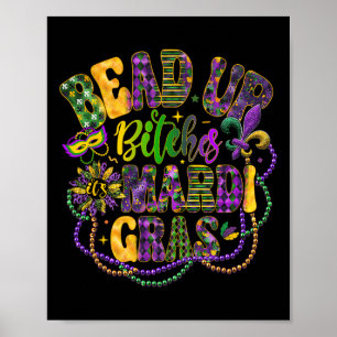 Poster Bead Up Tches É o Festival Mardi Gras de Nova Orle