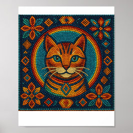 Poster Beaded Kitten - Design