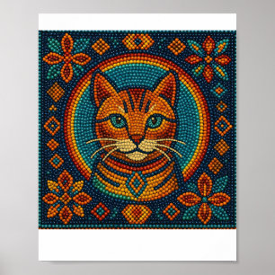 Poster Beaded Kitten - Design
