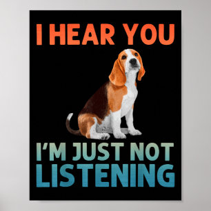 Poster Beagle Art Para Homens Miúdas Beagle Considerado B