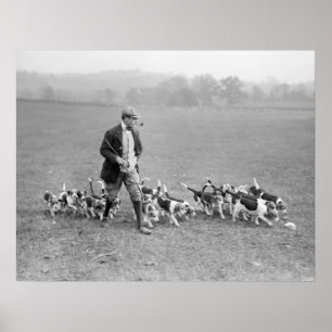 Póster Beagle Club, 1914